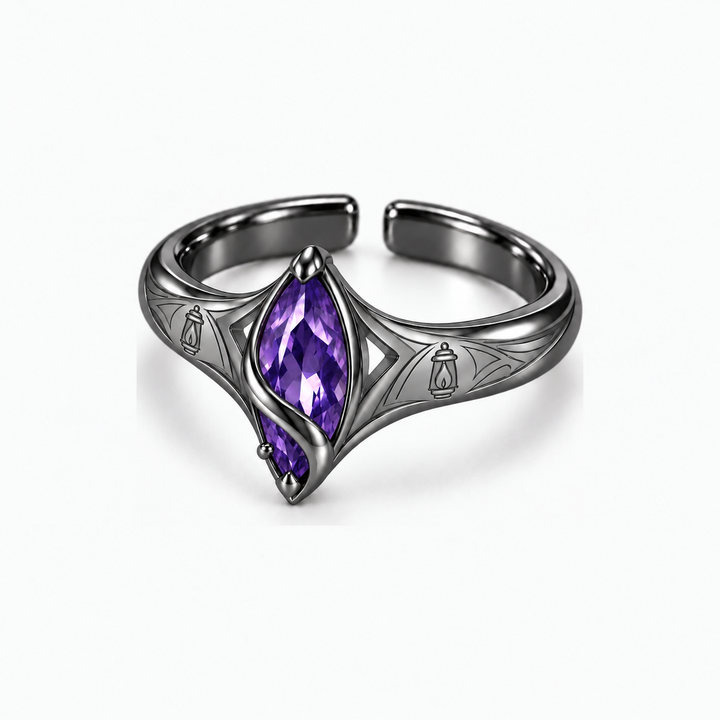 Flins Ring in Royal Black