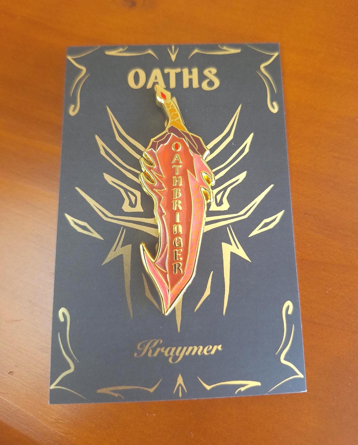 Oathbringer Shardblade Enamel Pin (POST-PURCHASE)