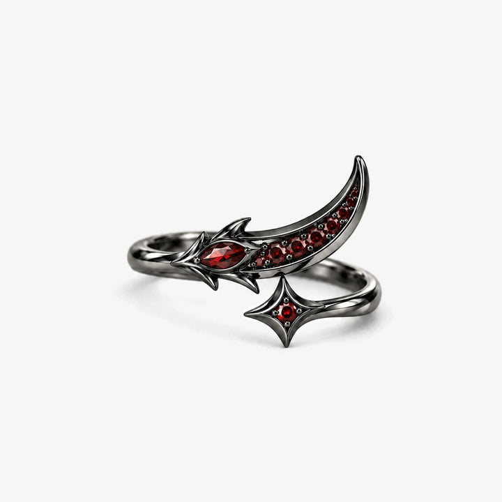 Arlecchino Ring in Royal Black
