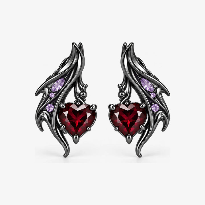 Durin Earrings in Royal Black