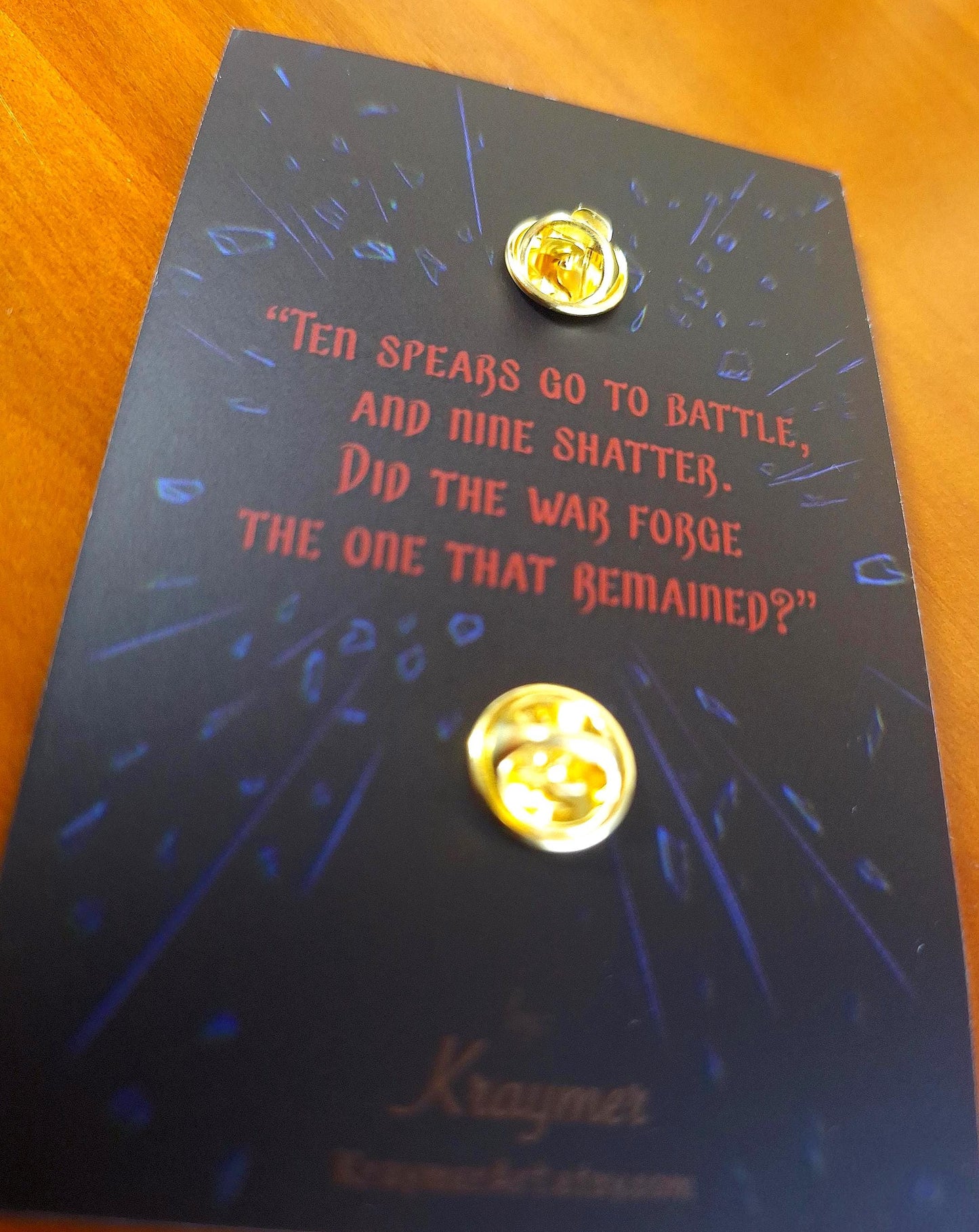 "The Spear That Would Not Break" Enamel Pin (LIMITED EDITION)