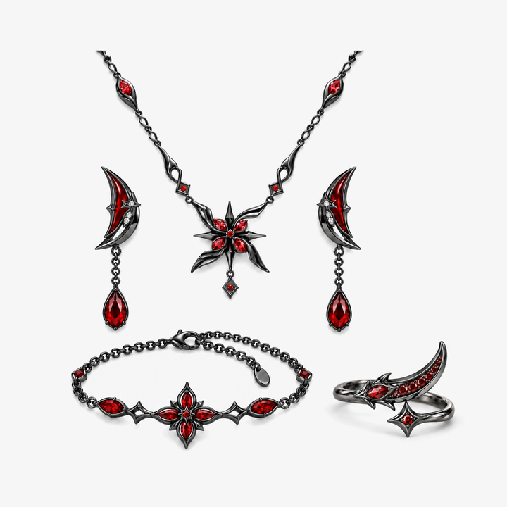 Full Arlecchino Jewelry Collection in Royal Black
