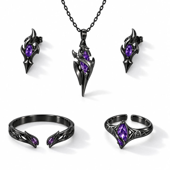 Full Flins Jewelry Collection in Royal Black