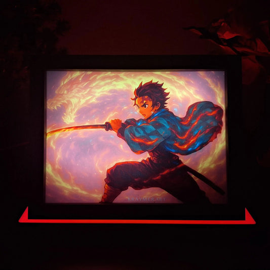 Tanjiro Demon Slayer Light Painting