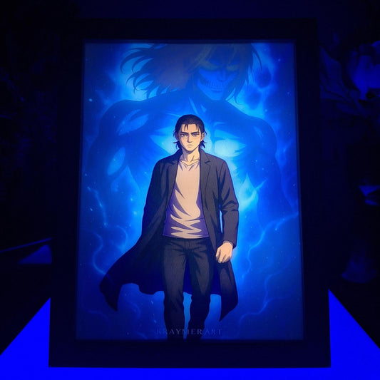 Eren Yeager Titan Light Painting