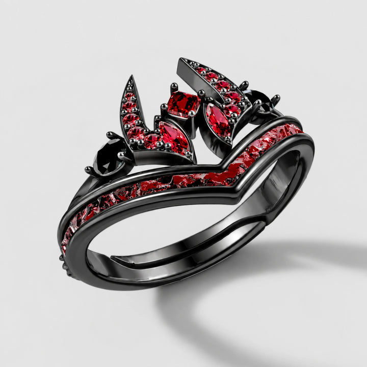 Malevolent Shrine Ring in Royal Black