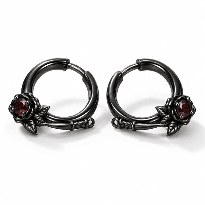 Thorn Princess Earrings in Royal Black