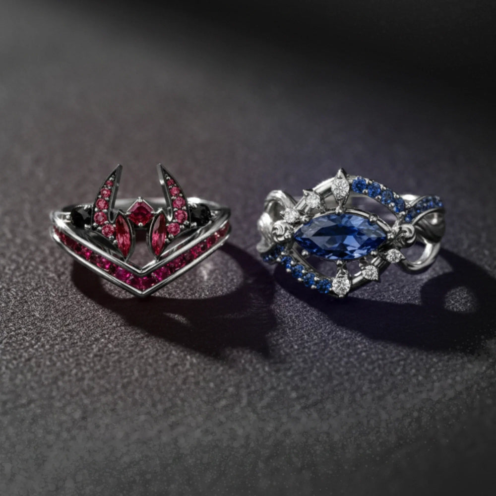 A collection of jewelry designed by Kraymer Art