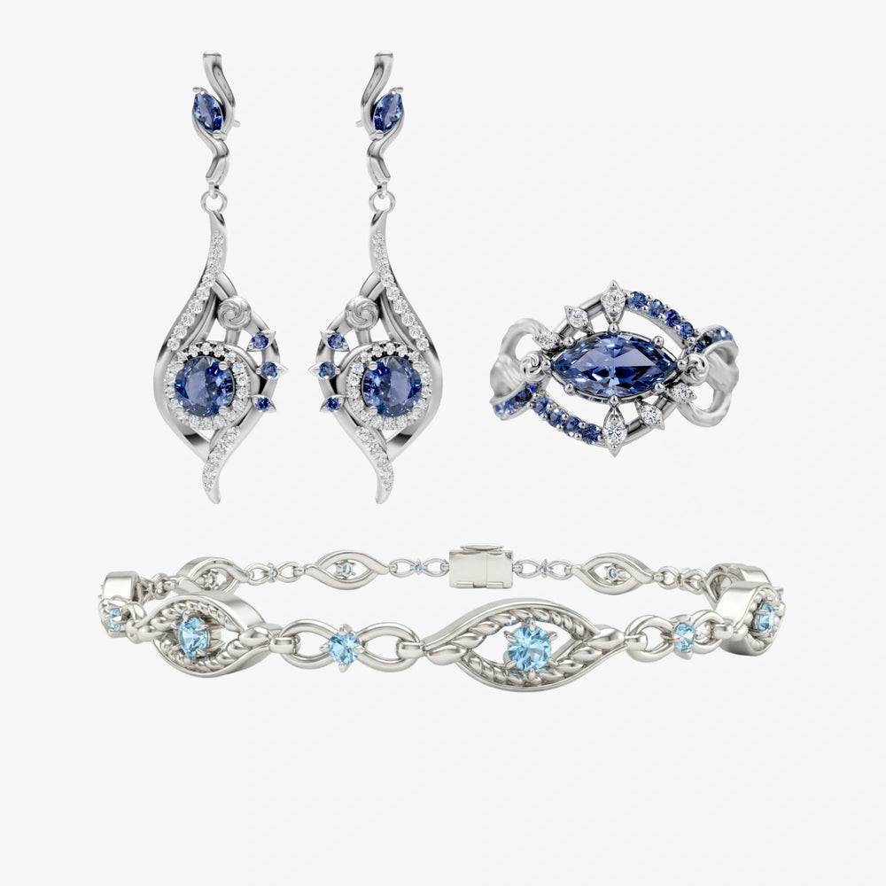 Full Gojo jewelry collection arranged together