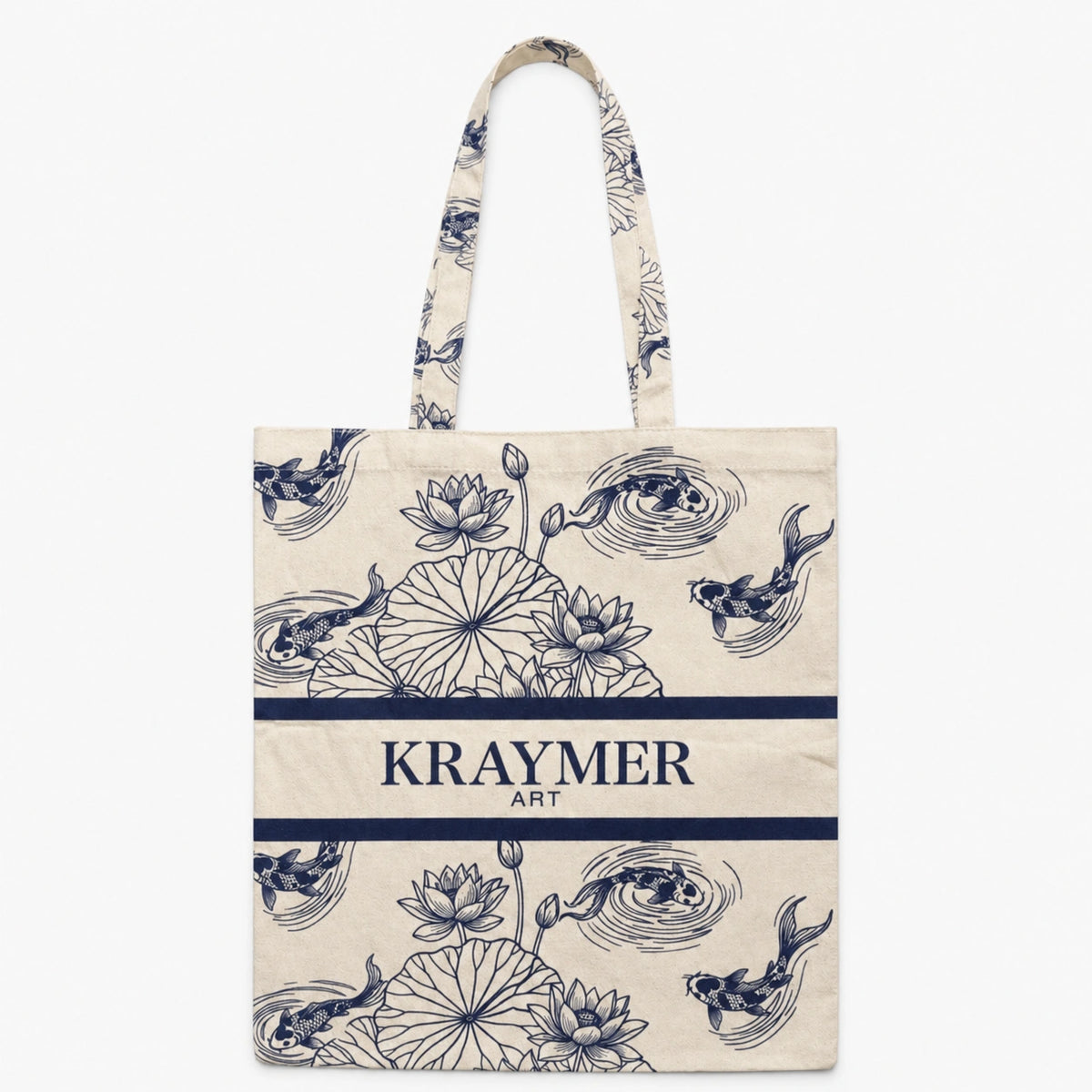 Koi & Lotus Tote Bag
