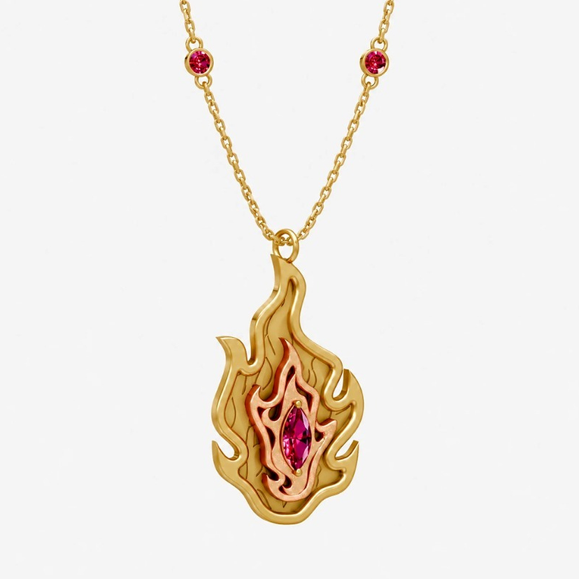 Flame Hashira Necklace new image 1