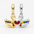 Rainbow Pride Swans Charms hero view