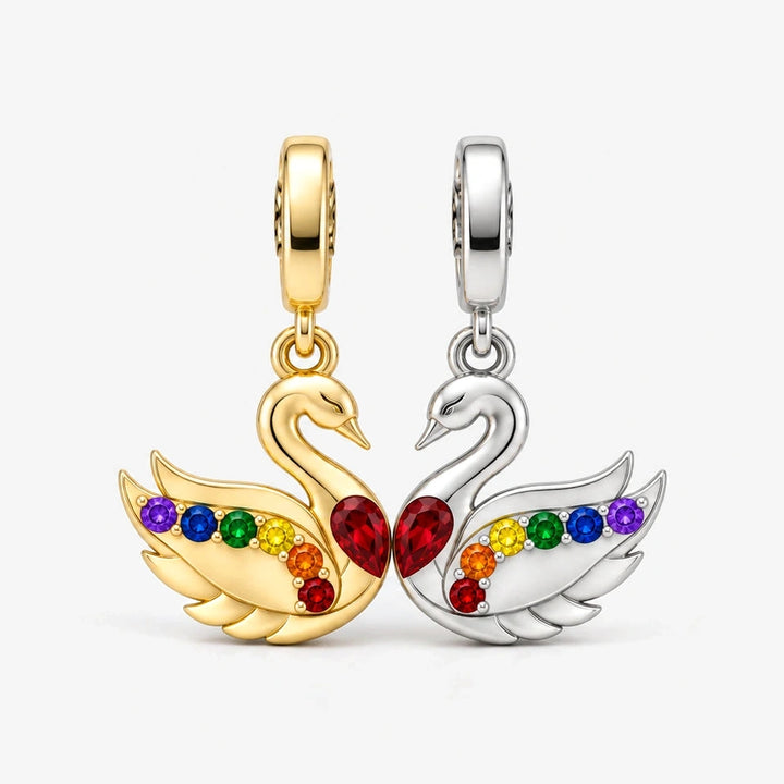 Pride Swans Charms