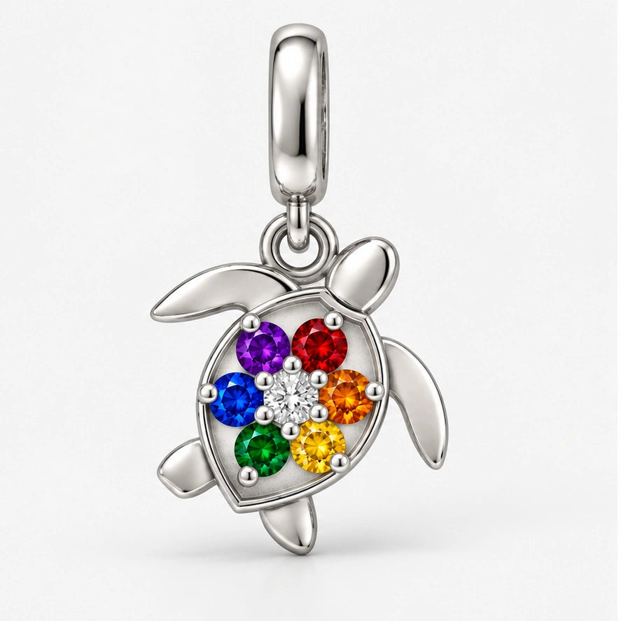 Rainbow Pride Turtle Charm hero view