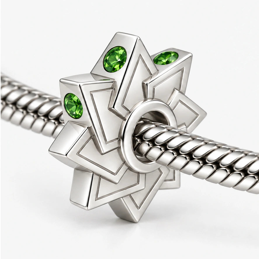 Wind Hashira Charm on bracelet view