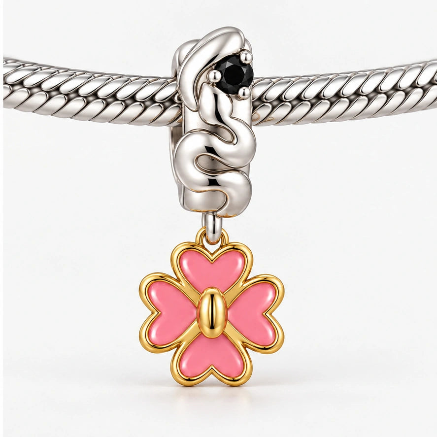 Serpent Hashira & Love Hashira Charm on bracelet view