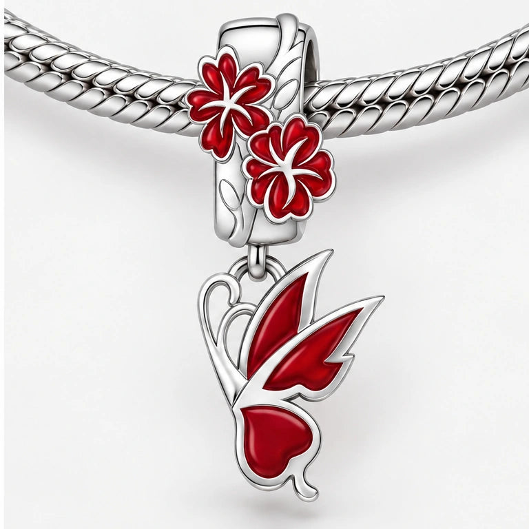Hu Tao Charm on bracelet view