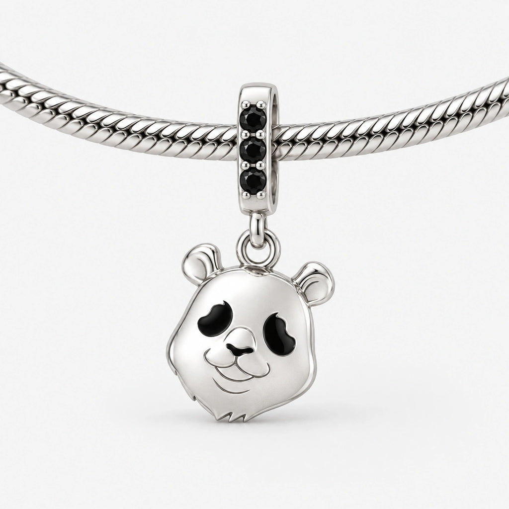 Panda Charm on bracelet view