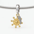 Adaptation Wheel Charm on bracelet view