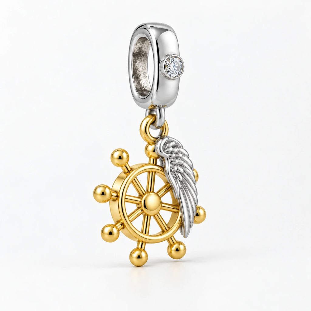 Adaptation Wheel Charm side view
