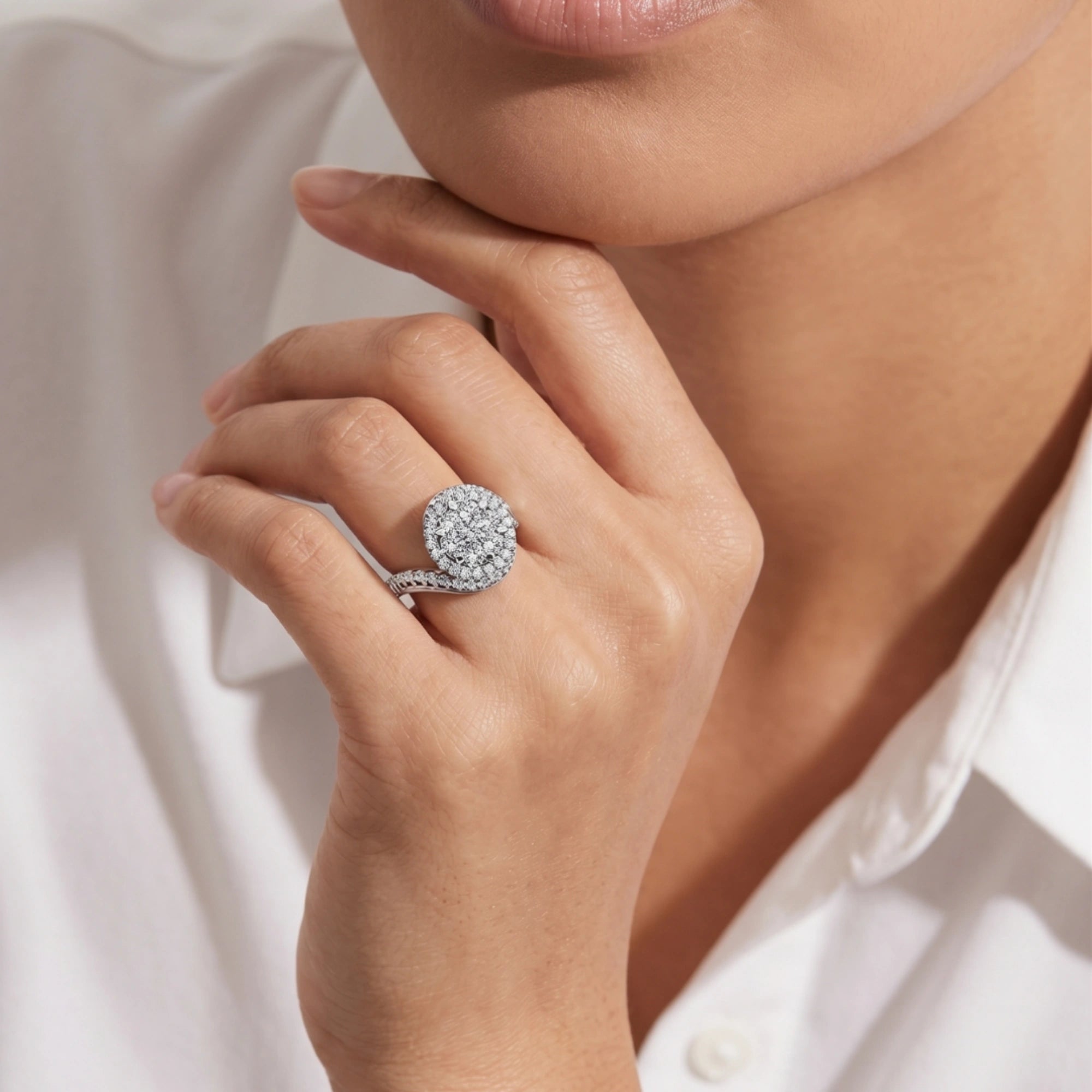 "You are Strong" Flower Ring