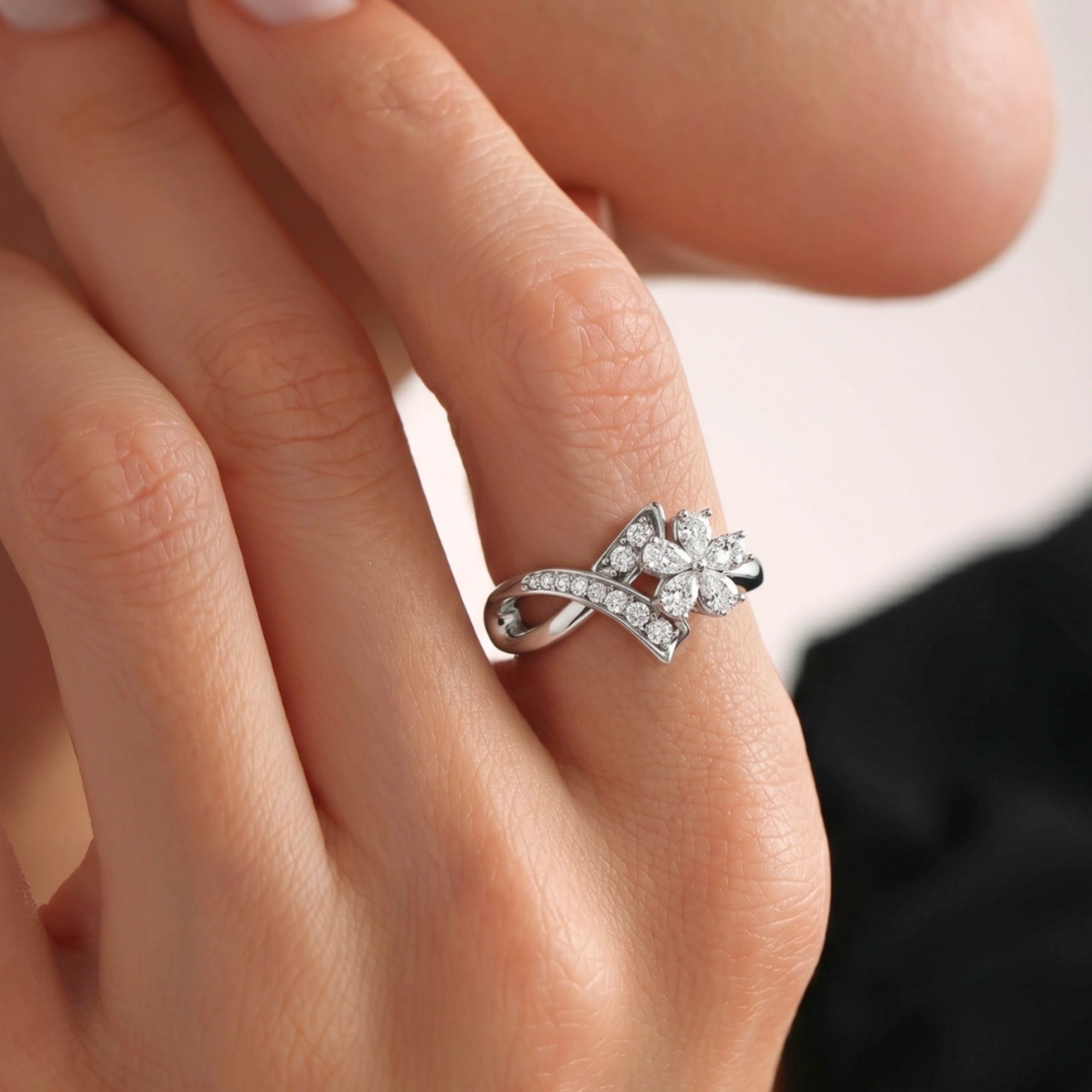 Ribbon Flower Ring