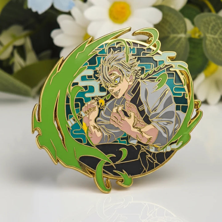 Wind Hashira Glow in the Dark Enamel Pin