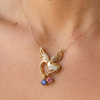 [Unlisted] Angel's Heart Birthstones Pendant Set