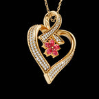 Heart Flower Pendant