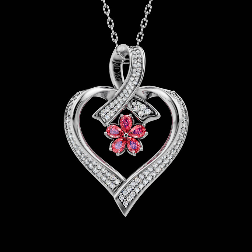 Heart Flower Pendant