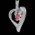 Heart Flower Pendant