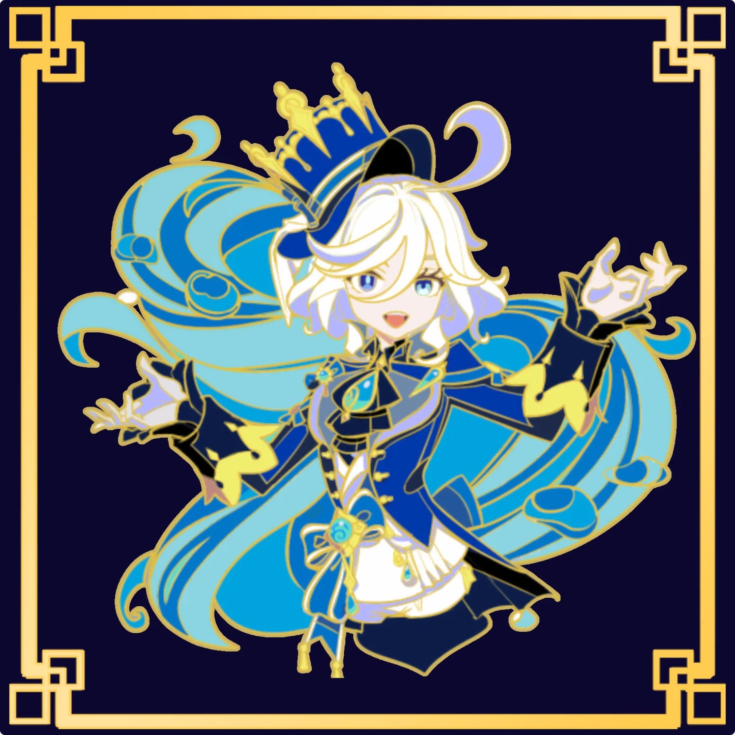 Furina Glow-in-Dark Enamel Pin