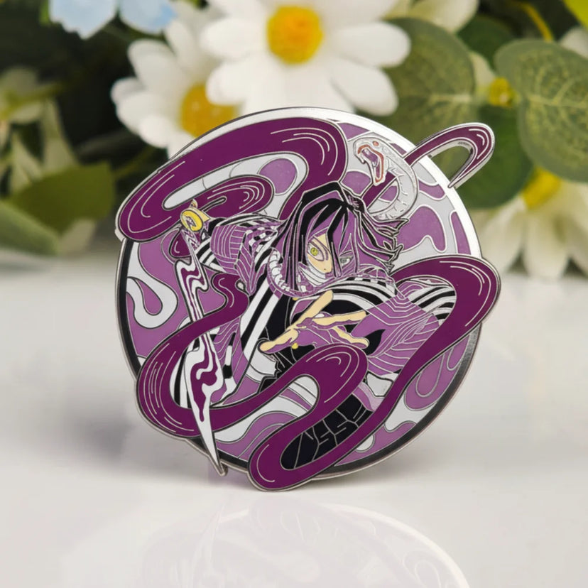 Serpent Hashira Glow-in-Dark Enamel Pin