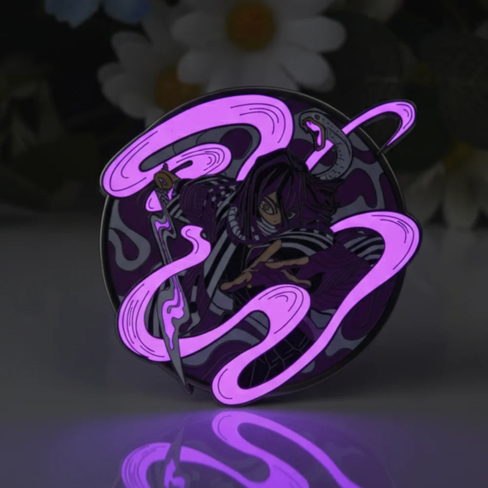 Obanai Glow-in-Dark Enamel Pin