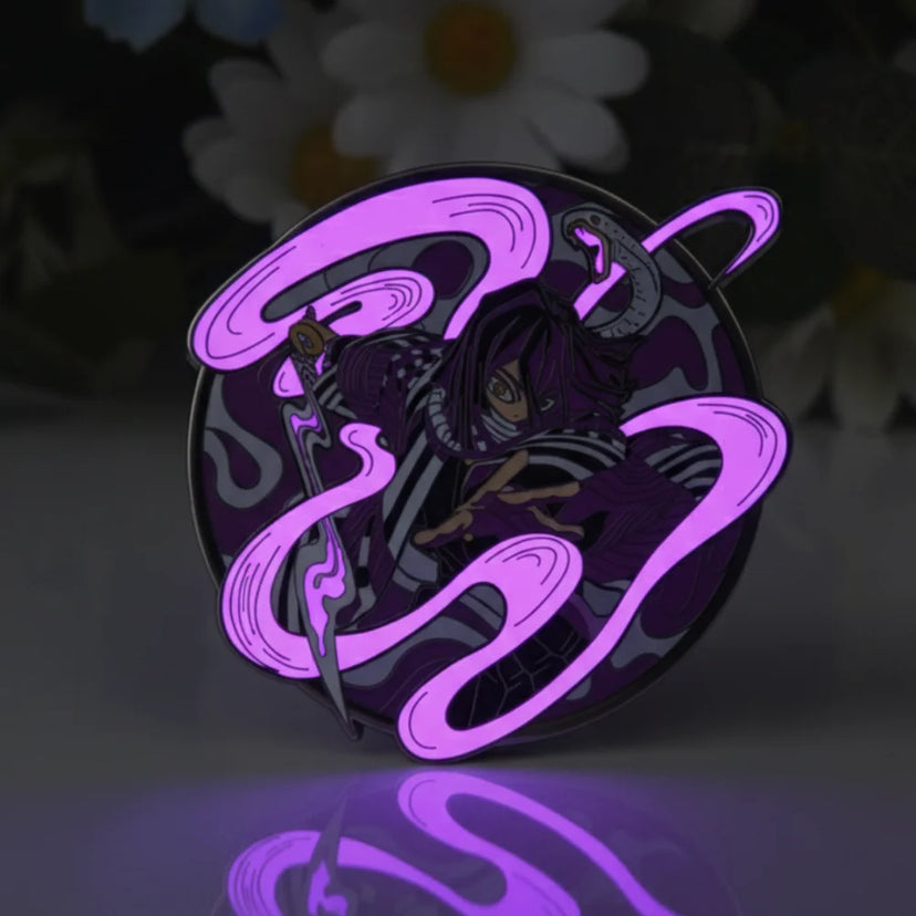 Serpent Hashira Glow-in-Dark Enamel Pin