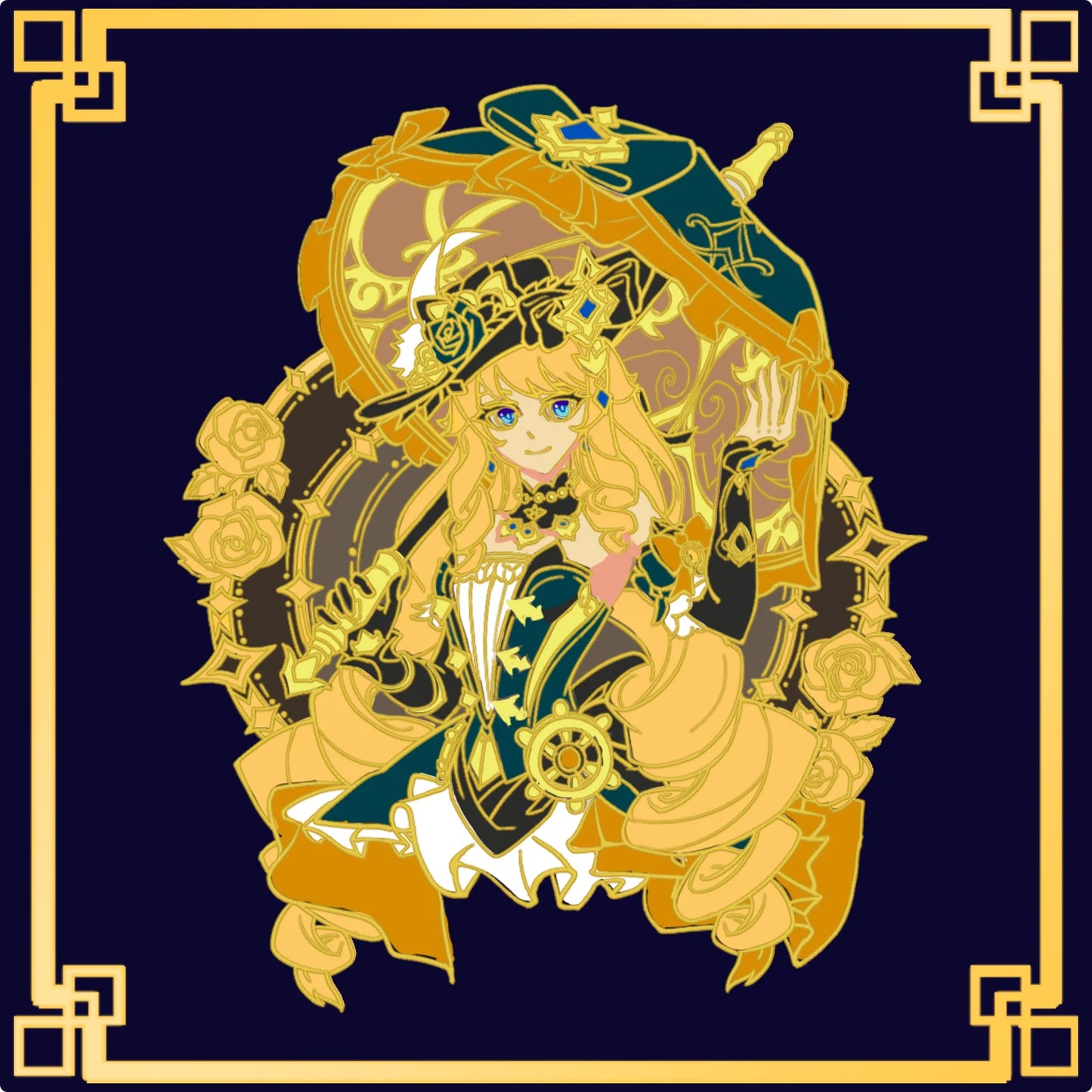 Navia Glow-in-Dark Enamel Pin