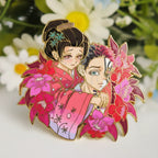 Akaza x Koyuki Glow-in-Dark Enamel Pin