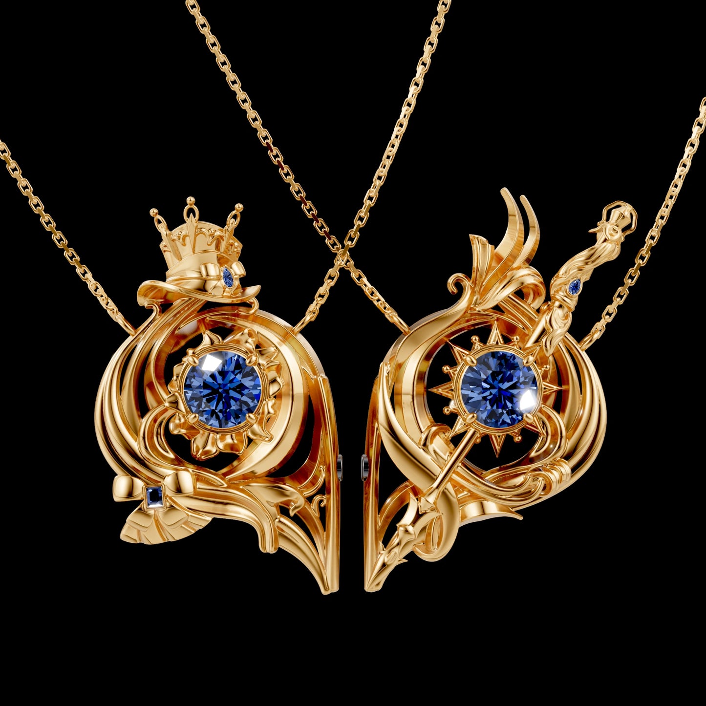 Furina and Neuvillete Necklace