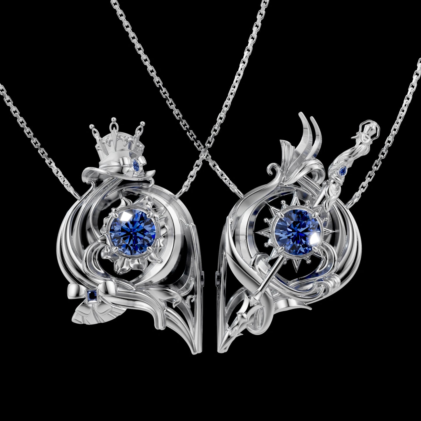 Furina and Neuvillete Necklace