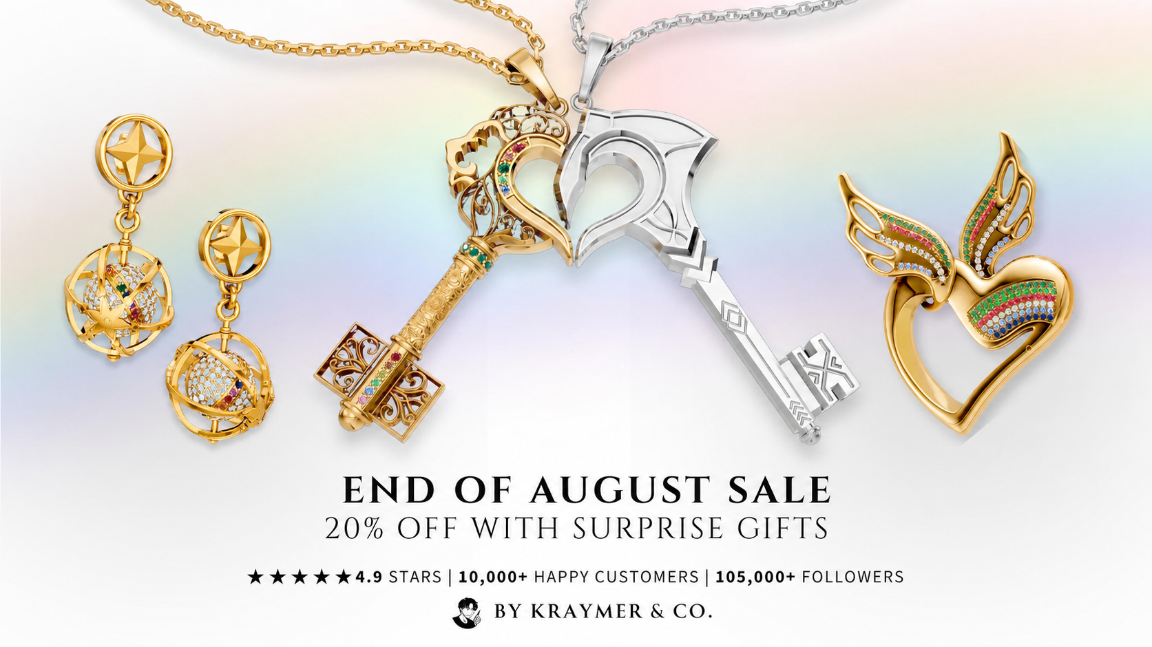 Pride Collection desktop banner for the End of August Sale