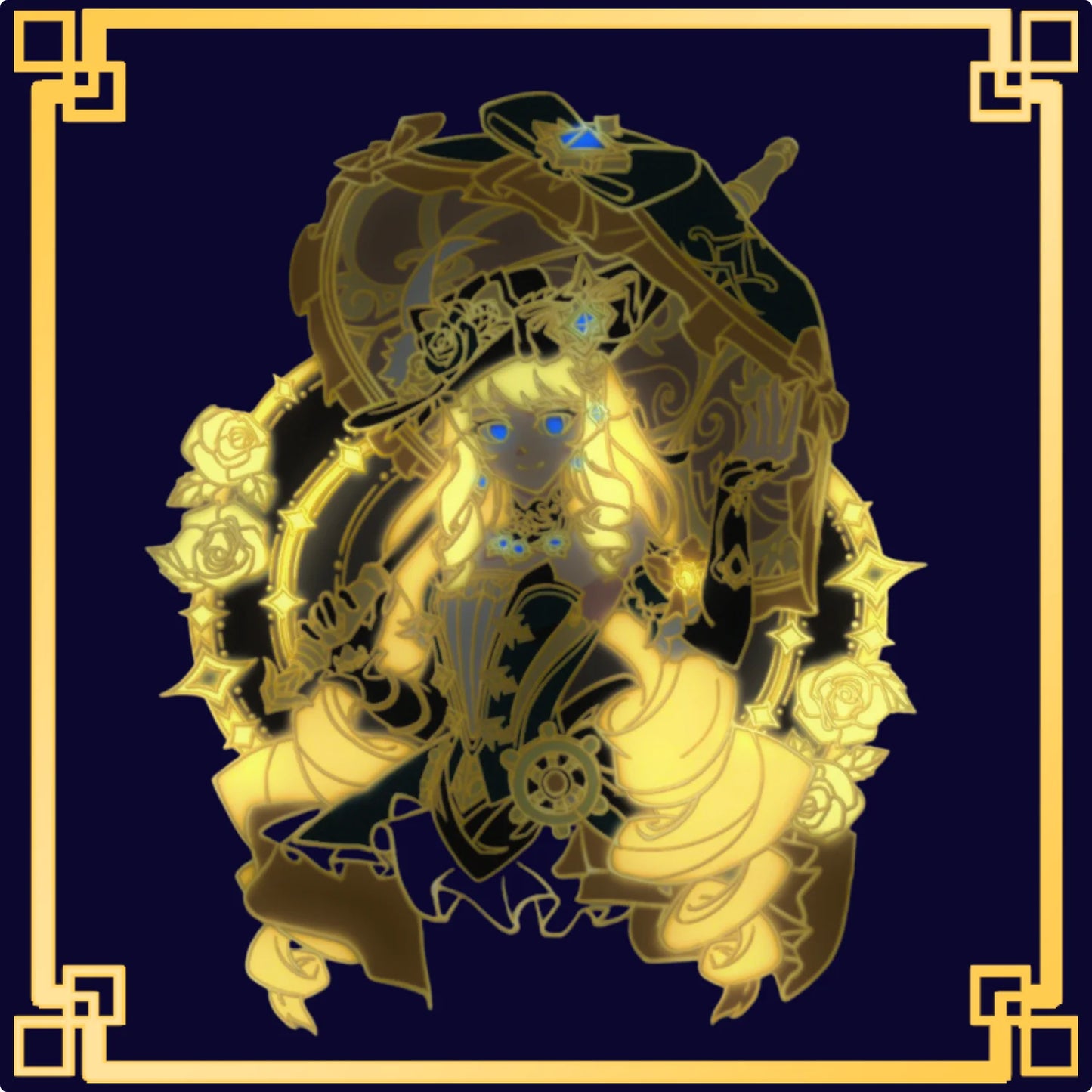 Navia Glow-in-Dark Enamel Pin