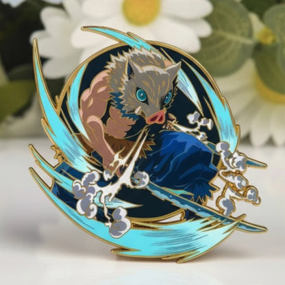 Inosuke Glow-in-Dark Enamel Pin