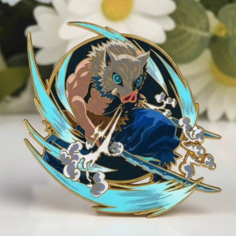 Beast Breathing Glow-in-Dark Enamel Pin