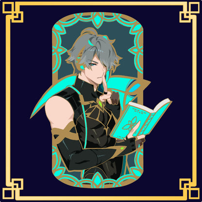 Alhaitham Glow-in-Dark Enamel Pin