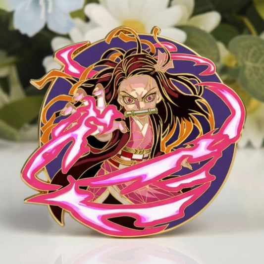 Nezuko Glow-in-Dark Enamel Pin