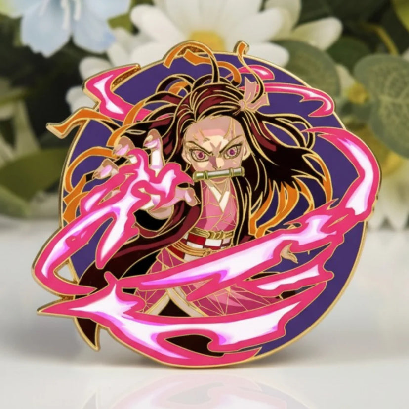 Blood Demon Glow-in-Dark Enamel Pin