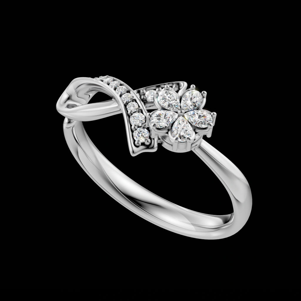 Ribbon Flower Ring