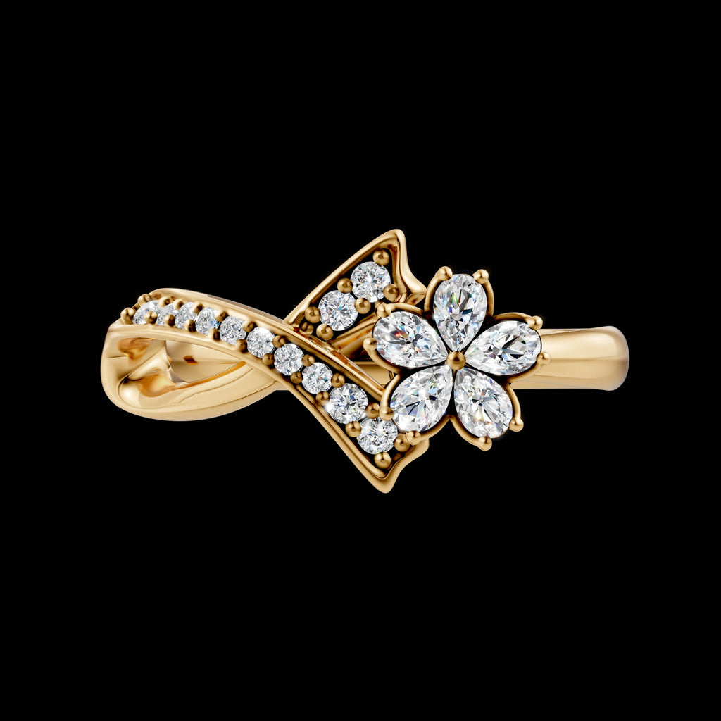 Ribbon Flower Ring