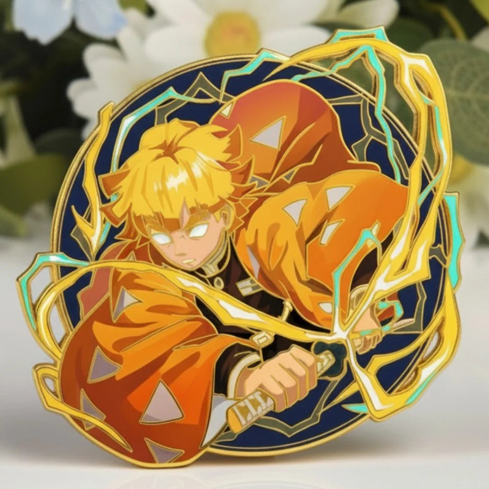 Thunder Breathing Glow-in-Dark Enamel Pin