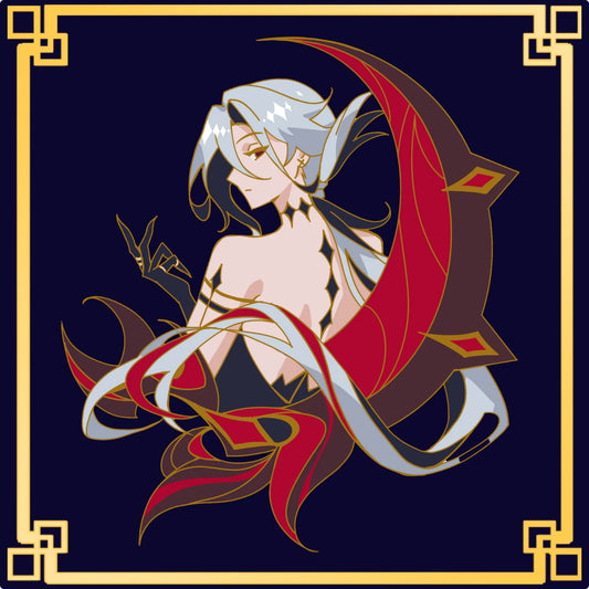 Arlecchino Glow-in-Dark Enamel Pin